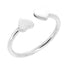 Solid 925 Sterling Silver Matching Heart Ring for Women