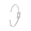 women's silver love knot bangle