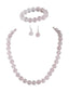 Pink Rose Quartz Bracelet and Necklace set