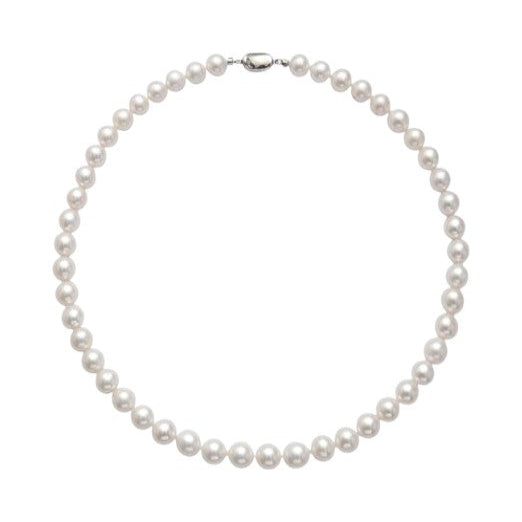 White Freshwater 7-8mm AA Grade Pearl Necklace For Women
