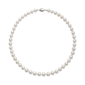 White Freshwater 7-8mm AA Grade Pearl Necklace For Women
