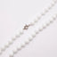 Womens White Shell Beaded Necklace With Magnetic Clasp