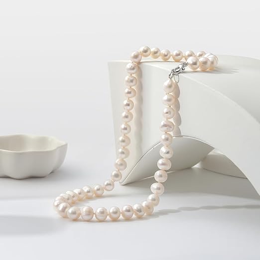 real pearl necklace 16In 19in