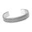 Silver braided Bangle Bracelet For Men