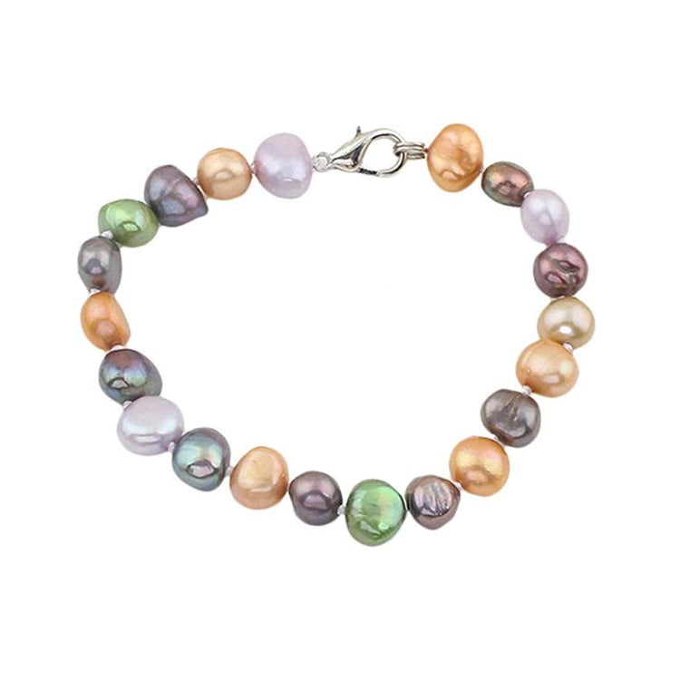 Womens Multi-Colour Freshwater Pearl Bracelet  
