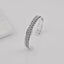 Braided design sterling silver Bangle for men and women