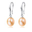 pink pearl earrings drop