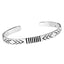 Men's 925 Sterling Silver Tribal Bangle Bracelet