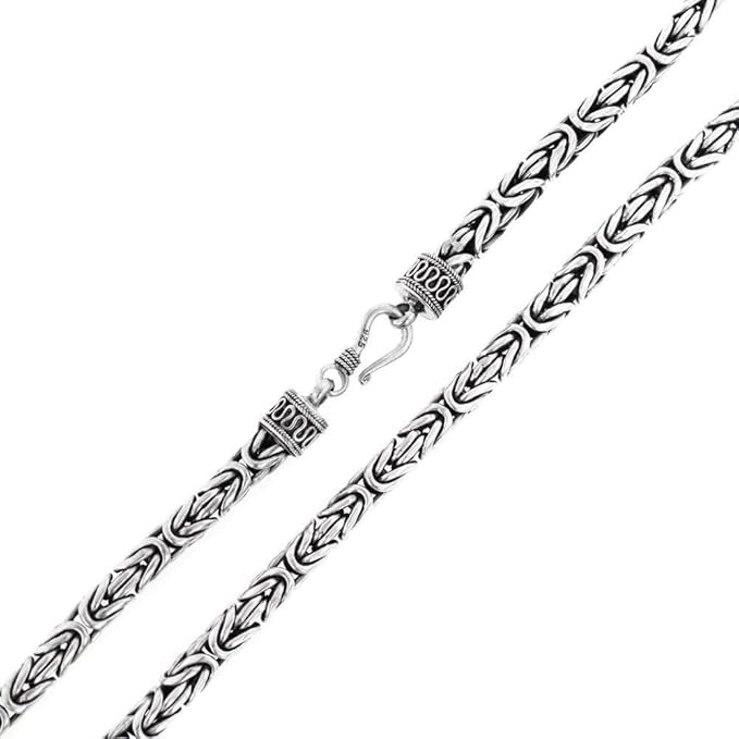 Bali sterling silver chain necklace