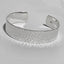 Chunky Statement 16mm Bangle Hammered Style 925 Sterling Silver Cuff Bangle Bracelet for Women Ladies Girls