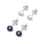 Stunning 6mm Freshwater Pearl Stud Earrings With 925 Silver Details