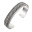 Silver cuff bangle for men celtic design