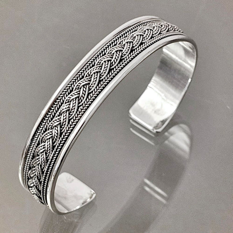braided bangle for men