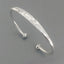 Women's Hammered 925 Sterling Silver Torque Bangle Bracelet – Gift for Her