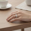 Handmade 925 Sterling Silver Hammered Ring – 5mm, Men & Women
