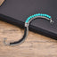 turquoise black mat gemstone bracelet for men 