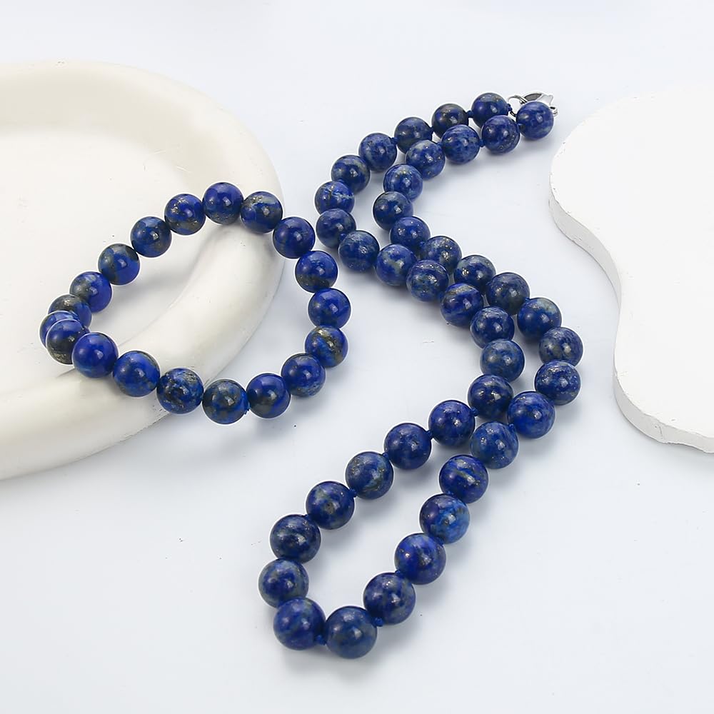 lapis necklace bracelet set-1