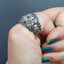 lion silver ring for men