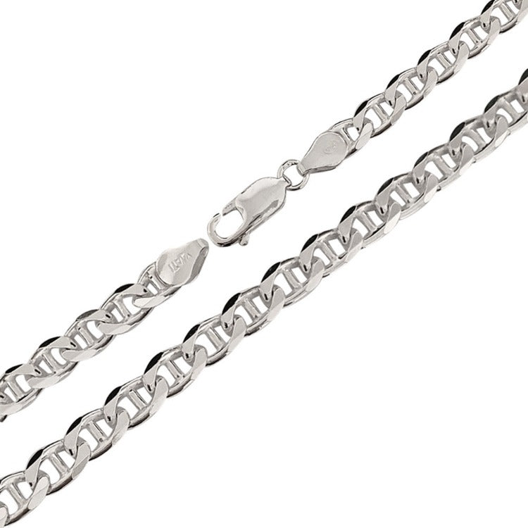 womens Silver Mariner Chain Necklace