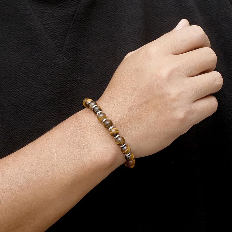 tiger eye gemstone bracelet for men gift for him