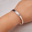 Silver Hammered bangle for women