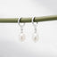 Women's Pearl Drop Earrings 8-9mm Colour: Black | White | Grey | Pink