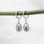 Women's Pearl Drop Earrings 8-9mm Colour: Black | White | Grey | Pink