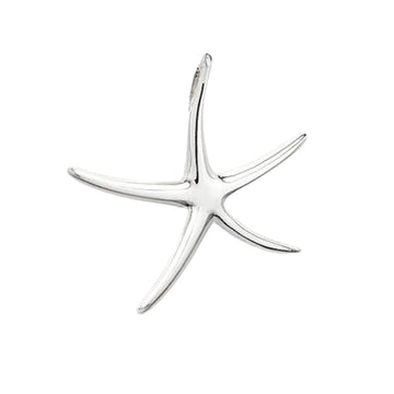starfish silver pendant
