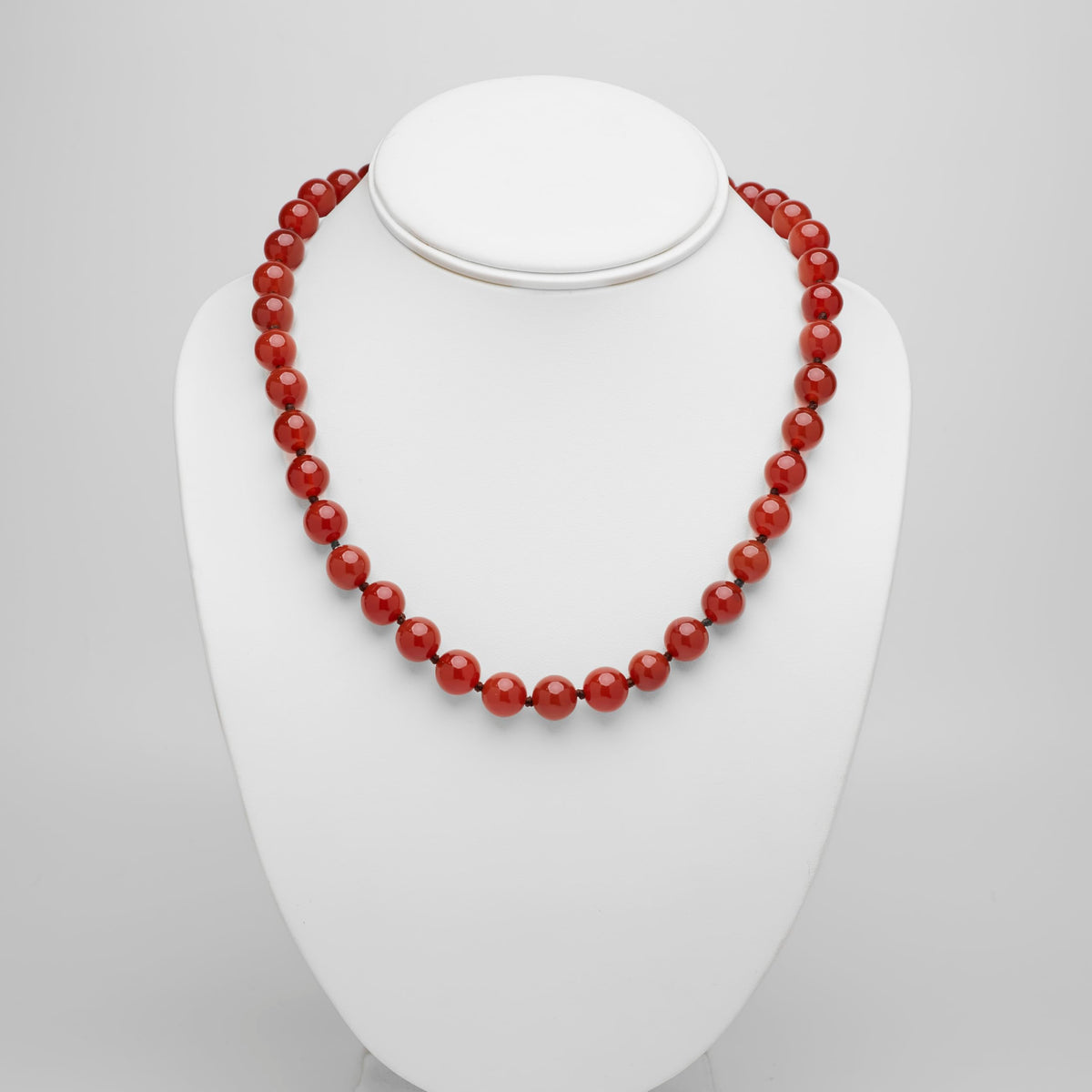 Women’s red agate necklace bracelet and earrings set