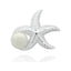 star fish silver pendant with pearl 