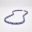 Mens Blue Spots Rondelle Gemstone Beaded Necklace