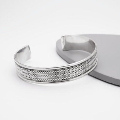 Sterling Silver Braided Bracelet 