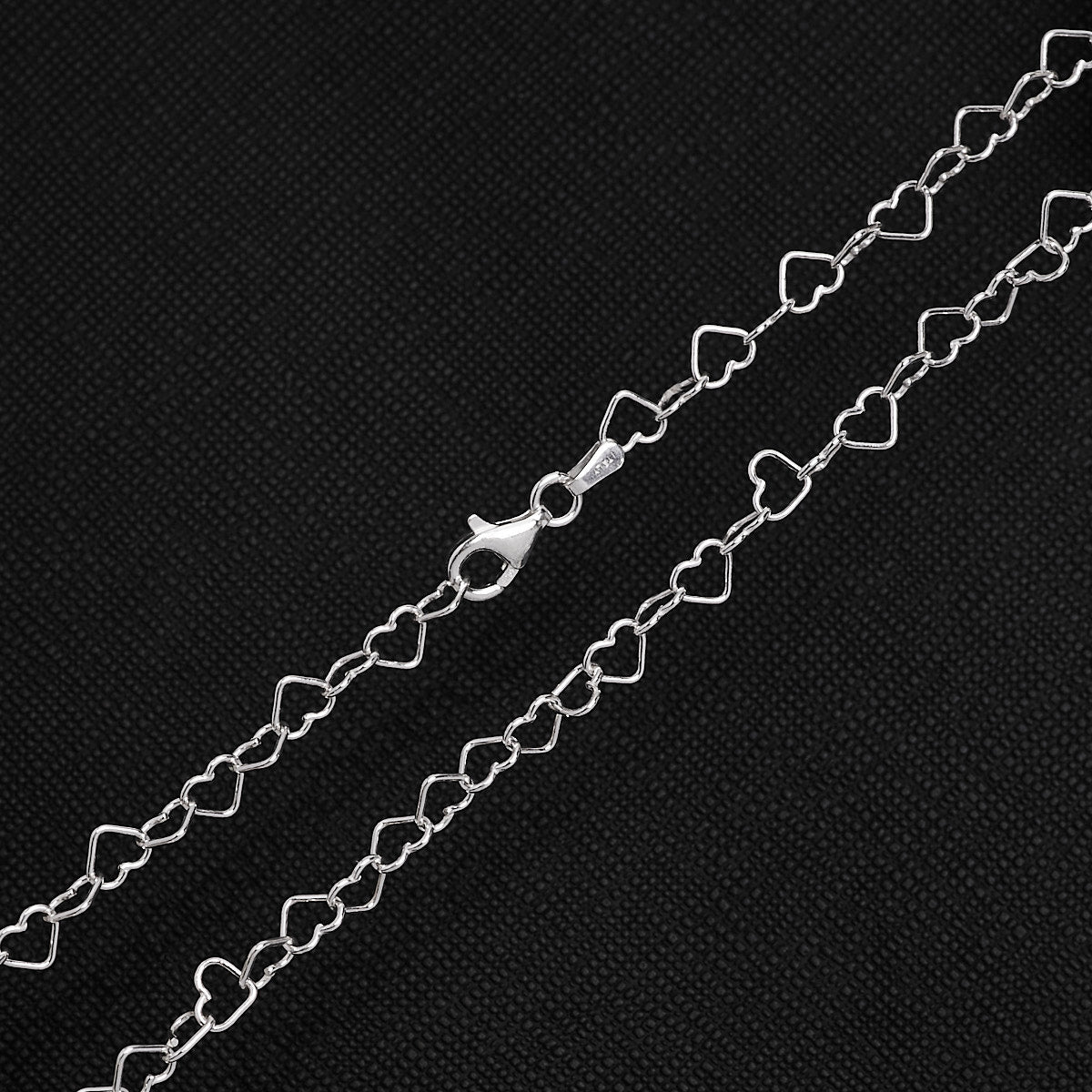 silver Heart chain necklace 