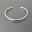 solid silver torque bangle for men