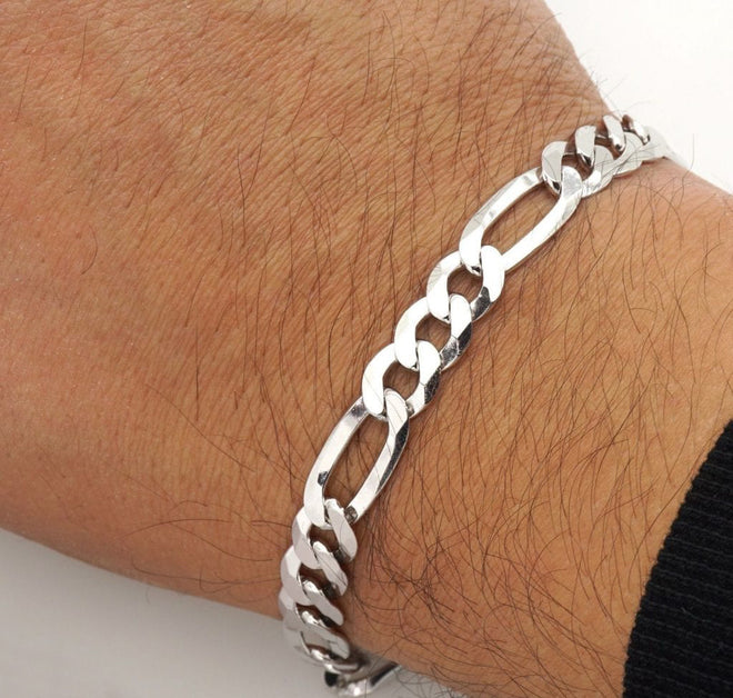 Men's 925 Silver Chain Bracelets | Silver Bracelet for Men | TreasureBay